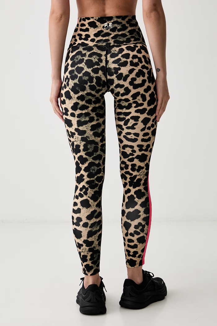 Odzież P.E Nation legginsy sportowe damskie Highgate 252G089 beżowy