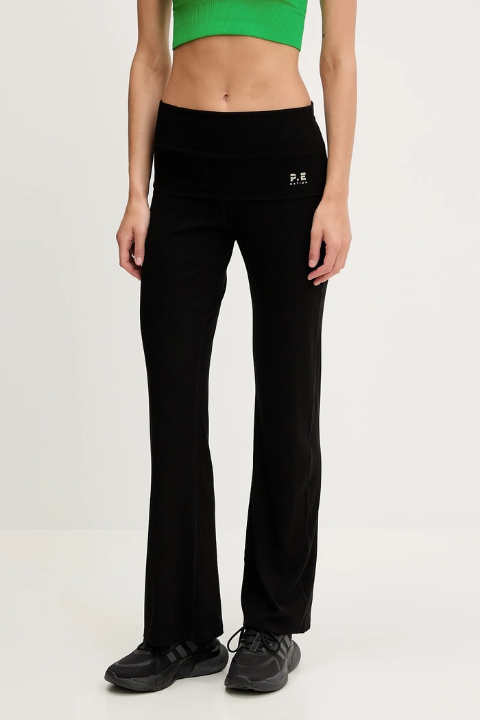 P.E Nation legginsy Social club z elastanem czarny 252G053