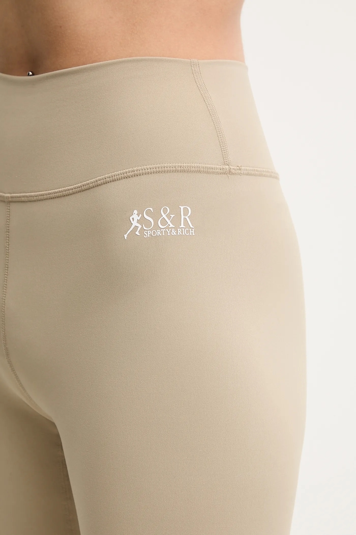 Леггинсы Sporty & Rich Sr Runner бежевый PA002622139GY15