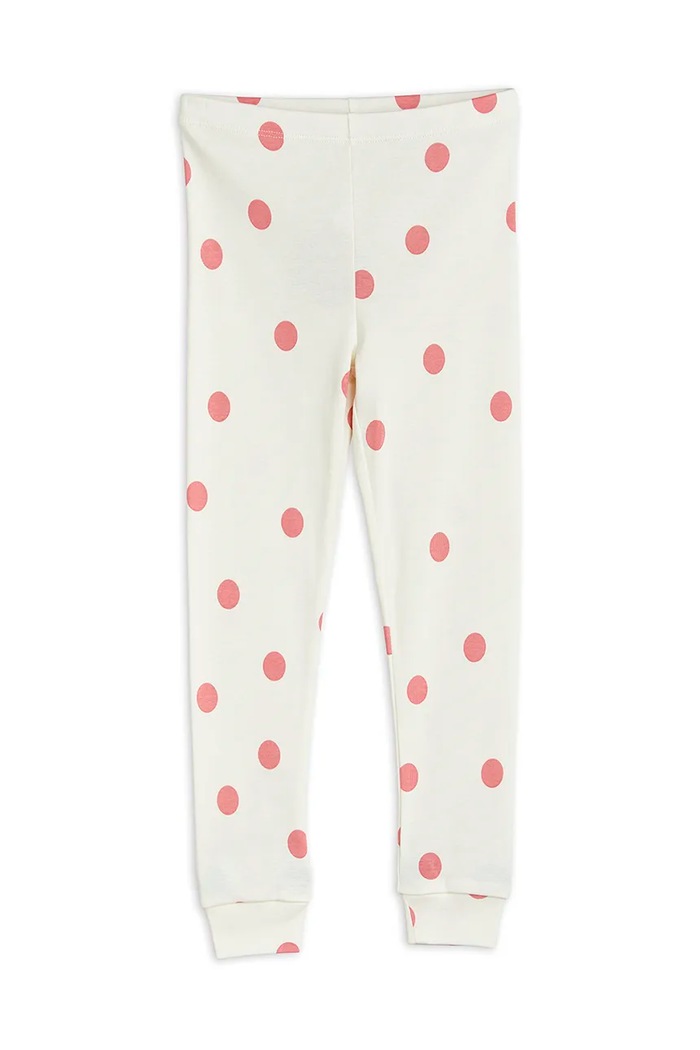 Mini Rodini legginsy bawełniane dziecięce Dashing dog wzorzyste biały 1100013610