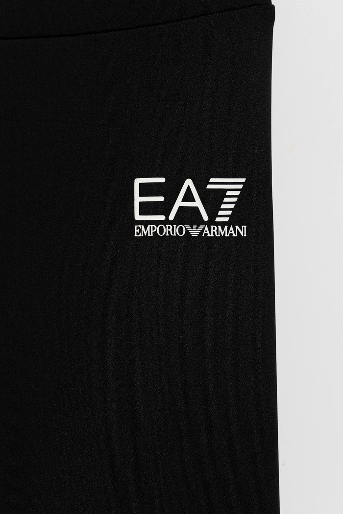 Dziewczynka EA7 Emporio Armani legginsy dziecięce 7G000034.AF12625 czarny
