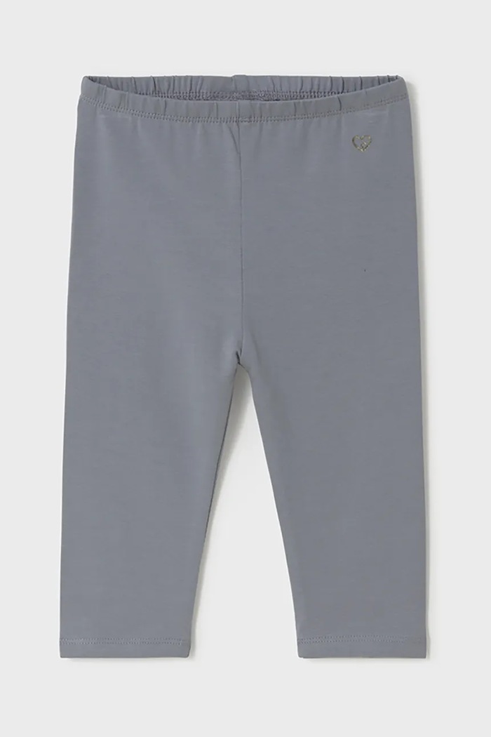 Mayoral legginsy bawełniane niemowlęce bawełna szary 703.4D.Baby.PPYA