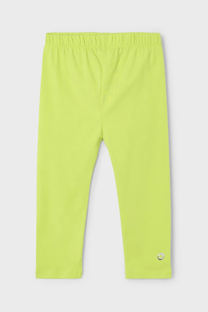 Mayoral legginsy 3/4 dziecięce dzianina zielony 723.6Q.Mini.PPYA