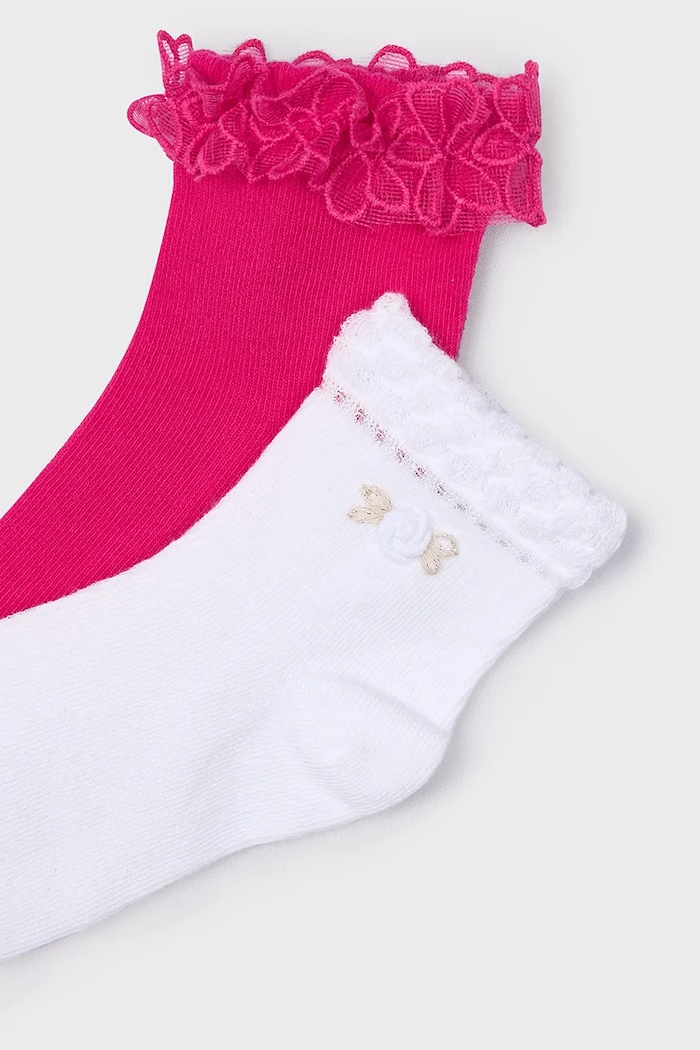 Dětské ponožky Mayoral 2-pack 10912.6B.Mini.PPYA růžová SS25