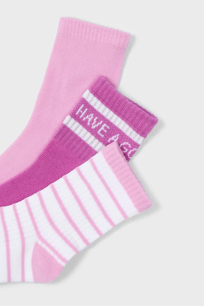 Dječje čarape Mayoral 3-pack 10914.6F.Mini.PPYA roza SS25