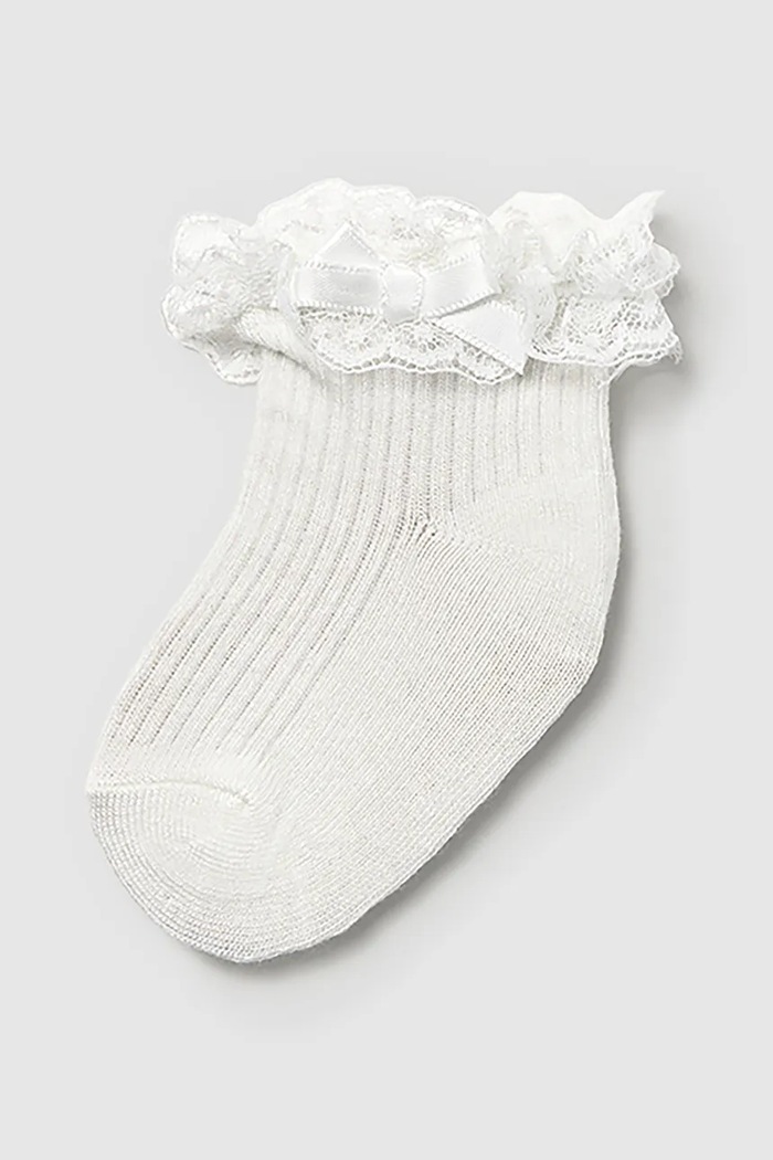 Παιδικές κάλτσες Mayoral Newborn ψηλές κάλτσες μπεζ 9868.2H.Newborn.PPYH