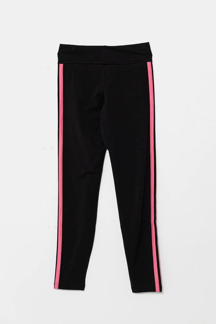 Dziewczynka adidas legginsy dziecięce JY0569 czarny