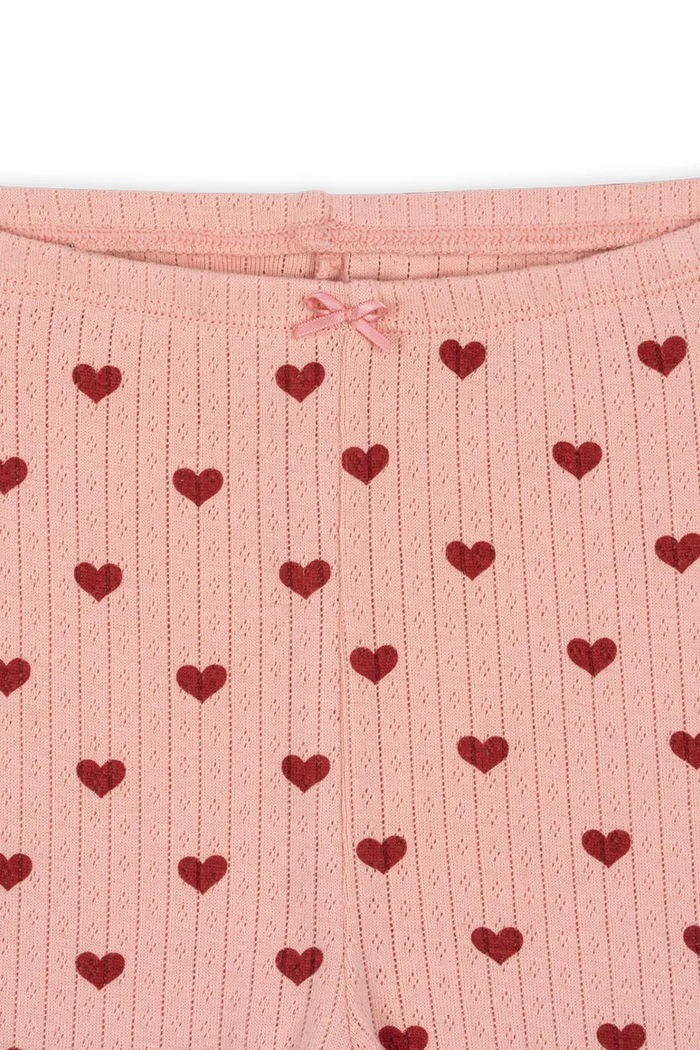 Dziewczynka Konges Sløjd legginsy bawełniane dziecięce MINNIE PANTS GOTS KS102584 różowy