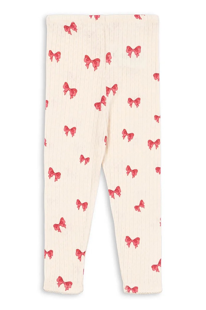Konges Sløjd legginsy MINNIE PANTS GOTS KS103395 beżowy SS25