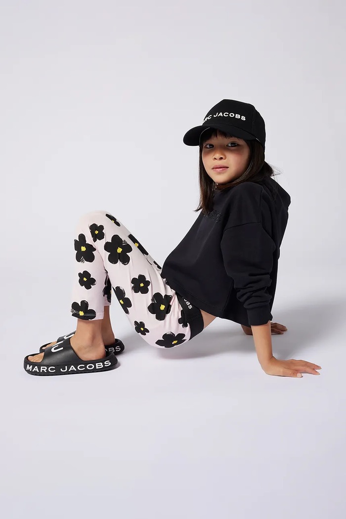Detské legíny Marc Jacobs s elastanom ružová W60467.156