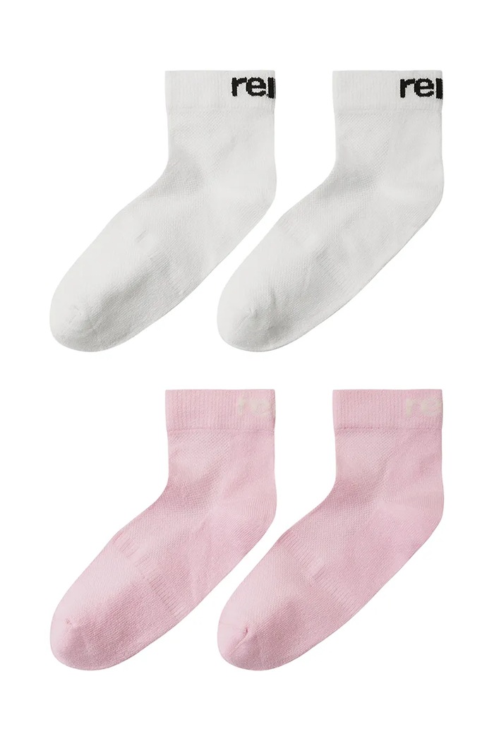 Dětské ponožky Reima Nilkat 2-pack jemný vzor růžová 5300300A.PPYA