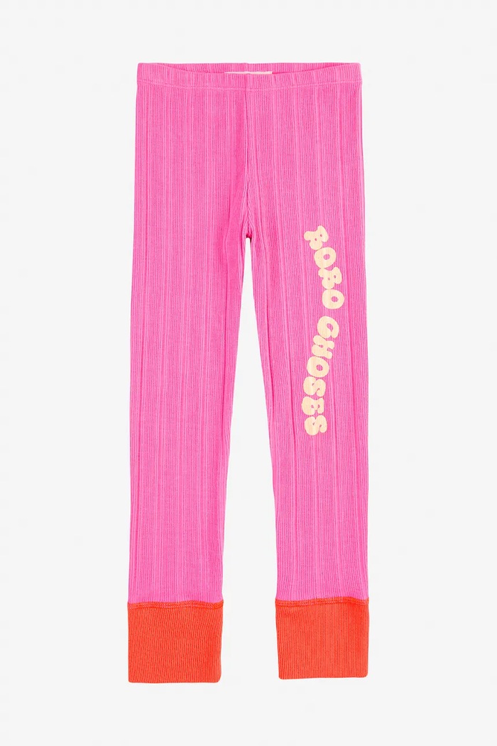 Bobo Choses legginsy dziecięce Wavy 125AC074 różowy SS25