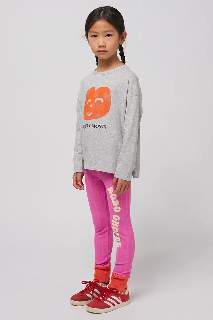 Bobo Choses legginsy dziecięce Wavy 125AC074 różowy