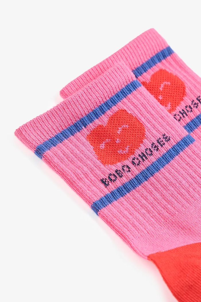 Παιδικές κάλτσες Bobo Choses Joyful Face 125AI009 ροζ SS25