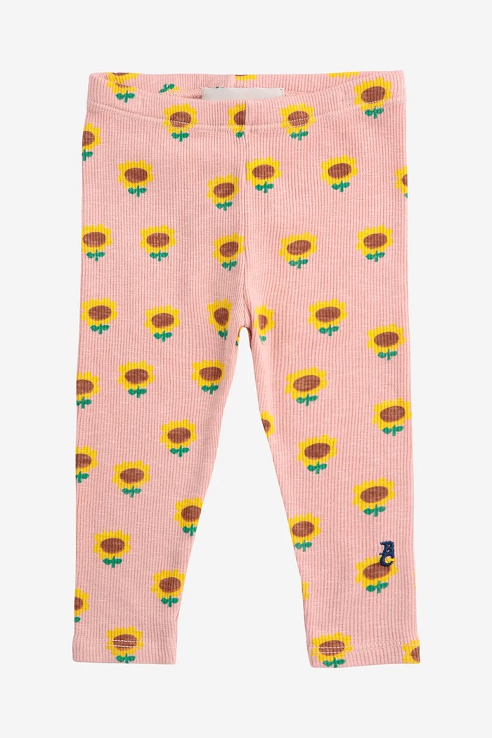 Legíny pre bábätká Bobo Choses Sunflower s elastanom oranžová 125AB053