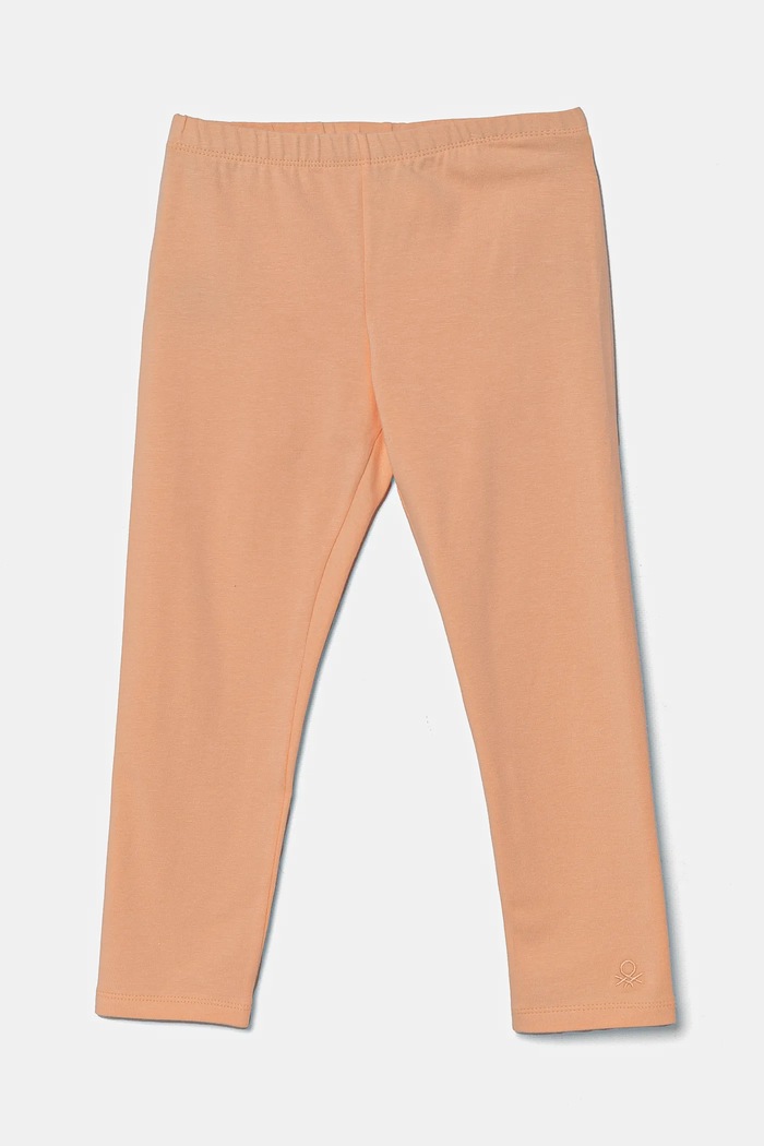 Detské legíny United Colors of Benetton s elastanom oranžová 3MT1GF01L.P.Season.PPYA