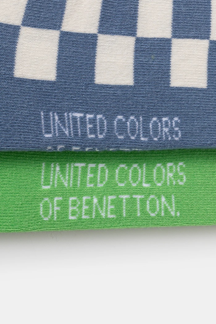 Dětské ponožky United Colors of Benetton 2-pack 6AO307045.G.Seasonal modrá SS25