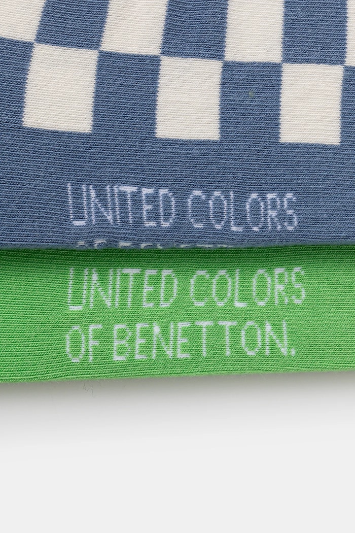 Dětské ponožky United Colors of Benetton 2-pack 6AO307045.G.Seasonal modrá SS25