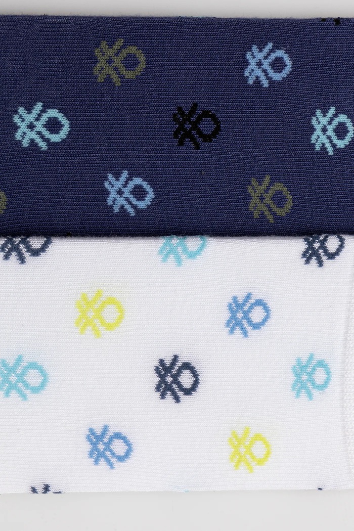 Dječje čarape United Colors of Benetton 2-pack 6AO307045.G.Seasonal mornarsko plava SS25