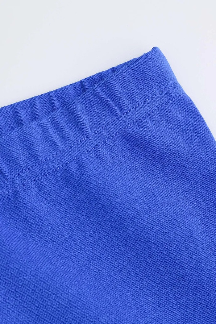 Dziewczynka Coccodrillo legginsy bawełniane dziecięce WC5122101FGK niebieski
