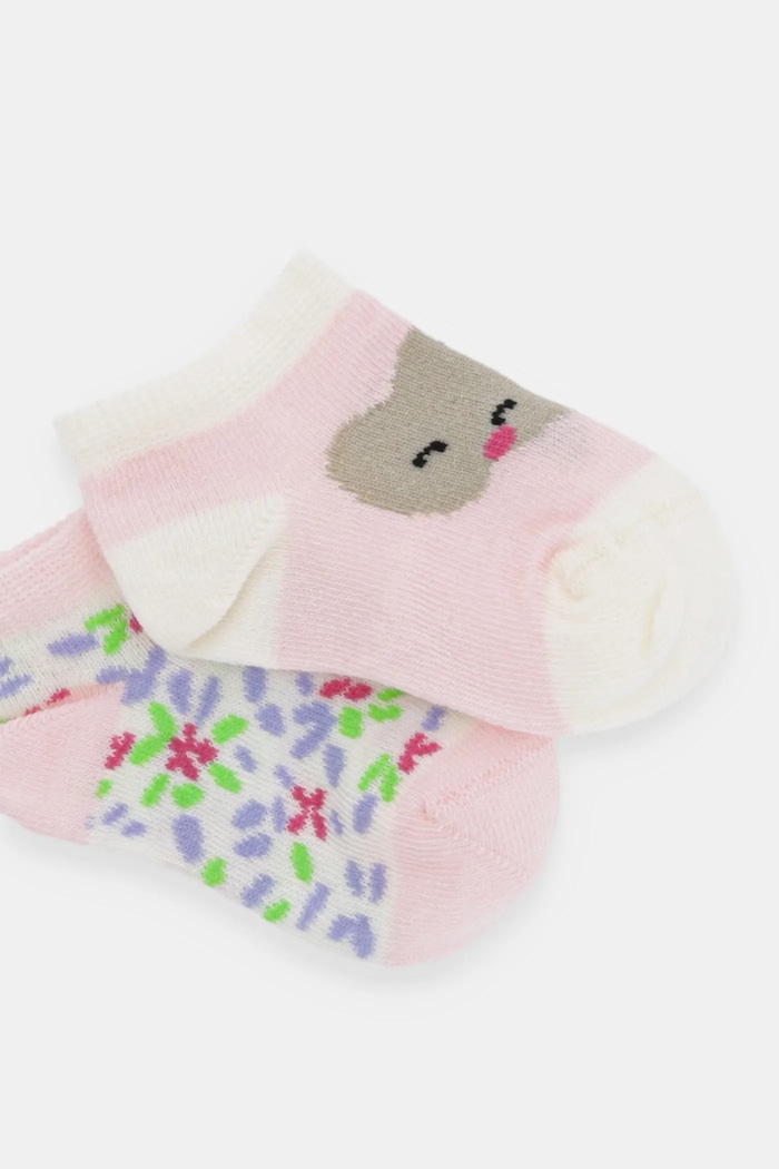 Чорапи United Colors of Benetton (2 броя) 6AO50703X.G.W.Seasonal розов SS25