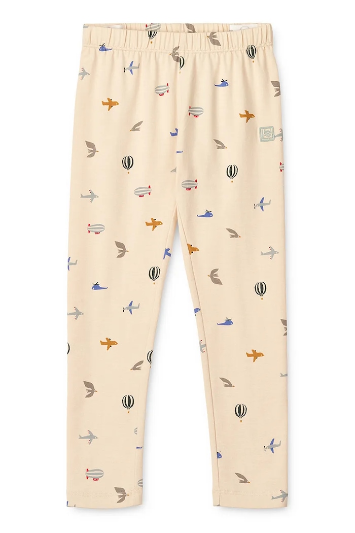 Παιδικό βαμβακερό κολάν Liewood Marie Printed Leggings βαμβάκι μπεζ LW19959