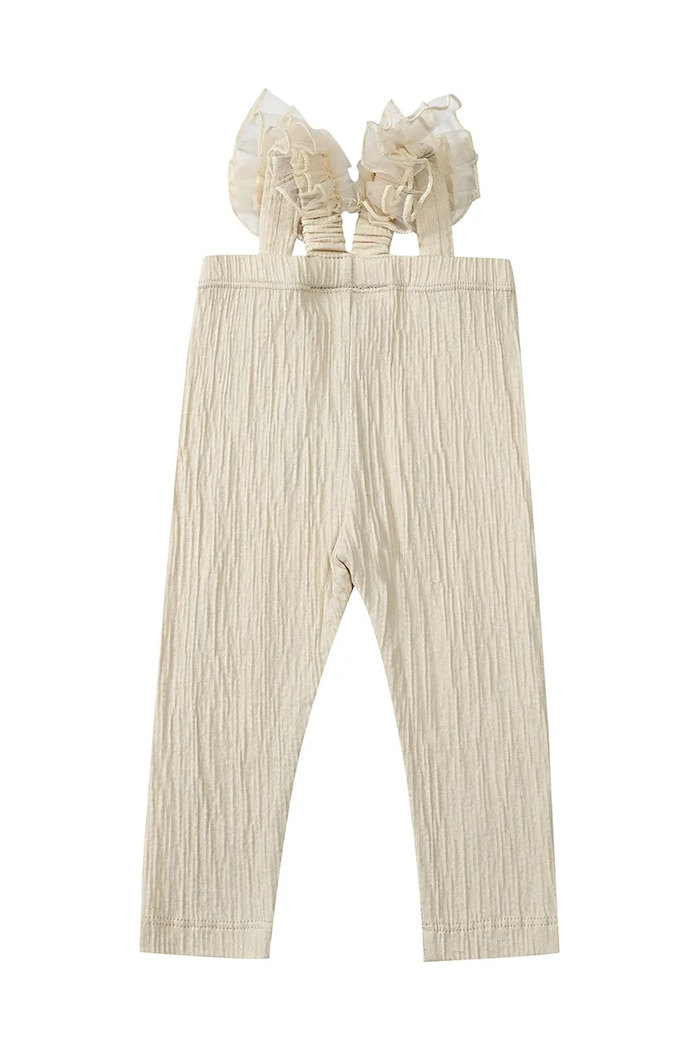Legíny pre bábätká Donsje Nanise Leggings s elastanom béžová 3037400