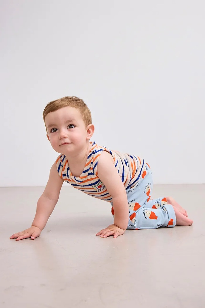 Kojenecké legíny Bobo Choses Morning Egg modrá 125AB052