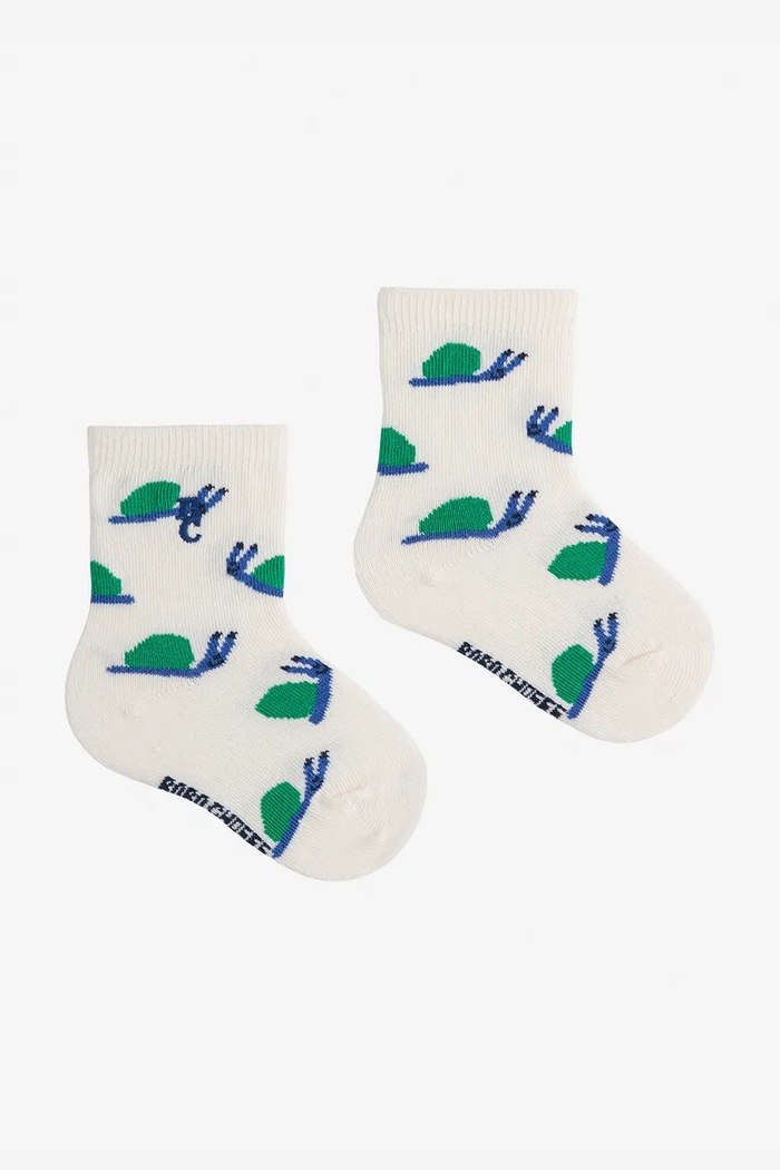 Bobo Choses skarpetki dziecięce Funny Snail skarpetki krótkie beżowy 125AH018