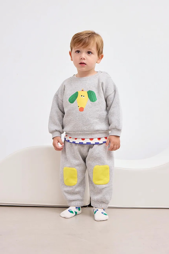 Chłopiec Bobo Choses skarpetki dziecięce Funny Snail 125AH018 beżowy