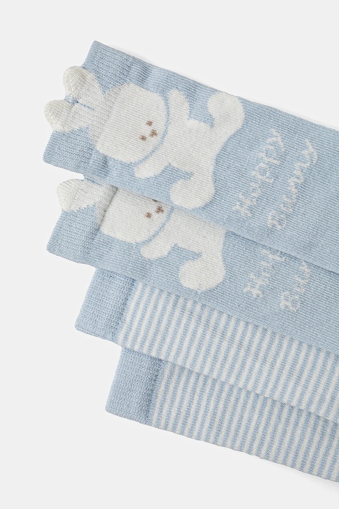 United Colors of Benetton skarpetki dziecięce 2-pack 6AO5F2111.W.Seasonal niebieski SS25