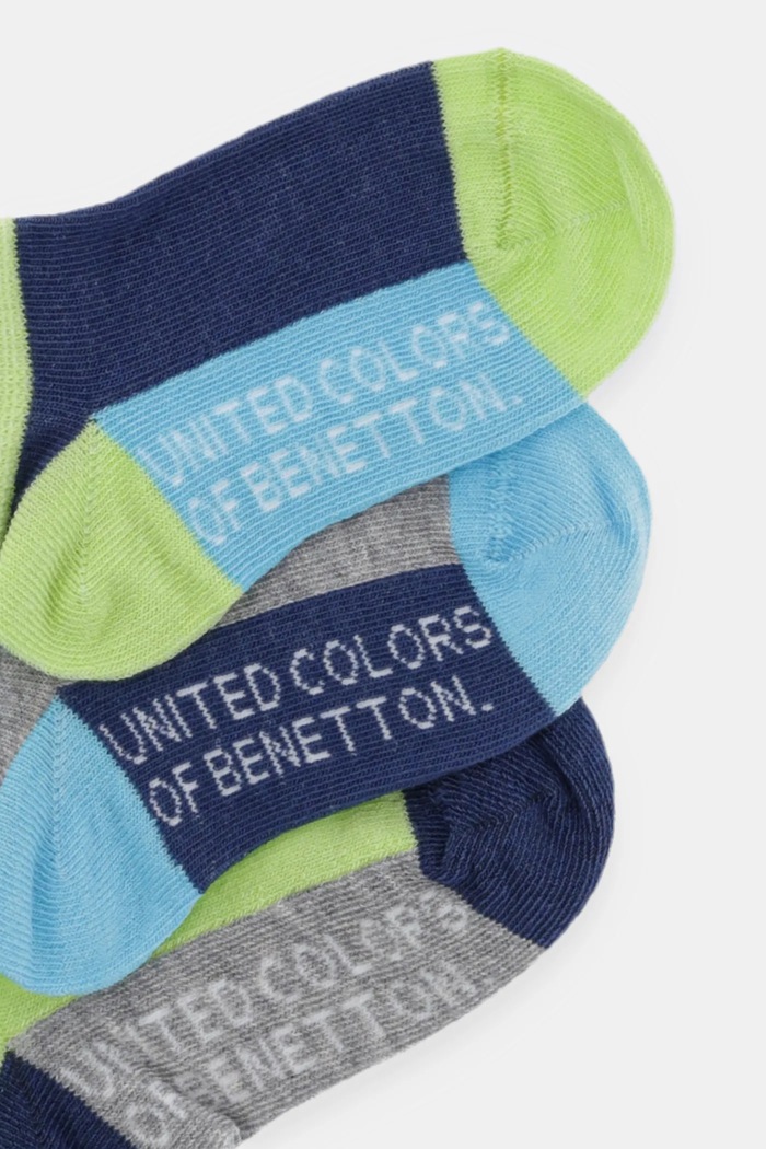 United Colors of Benetton skarpetki 3-pack 6AO507044.G.Seasonal szary SS25