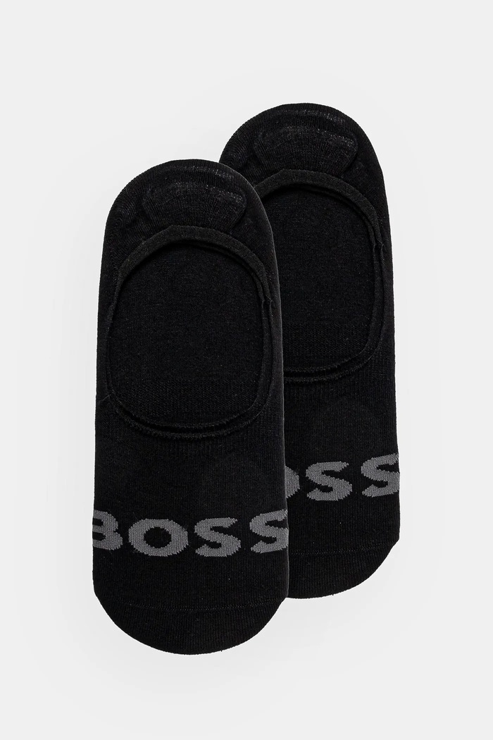 Шкарпетки BOSS 2-pack 2P SL Uni Logo CC короткі шкарпетки чорний 50516402