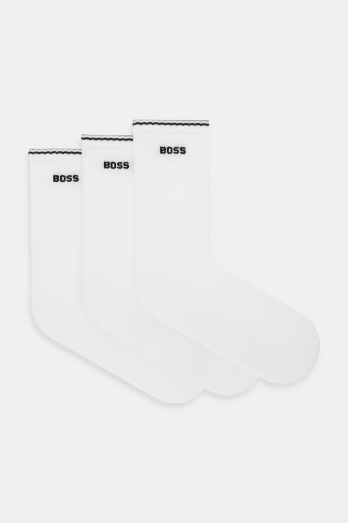 Κάλτσες BOSS 3-pack San Jared-C ψηλές κάλτσες λευκό 50531597