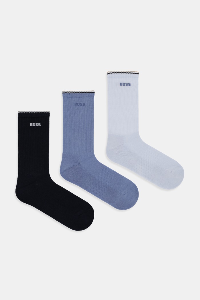 Κάλτσες BOSS 3-pack San Jared-C ψηλές κάλτσες μπλε 50531597