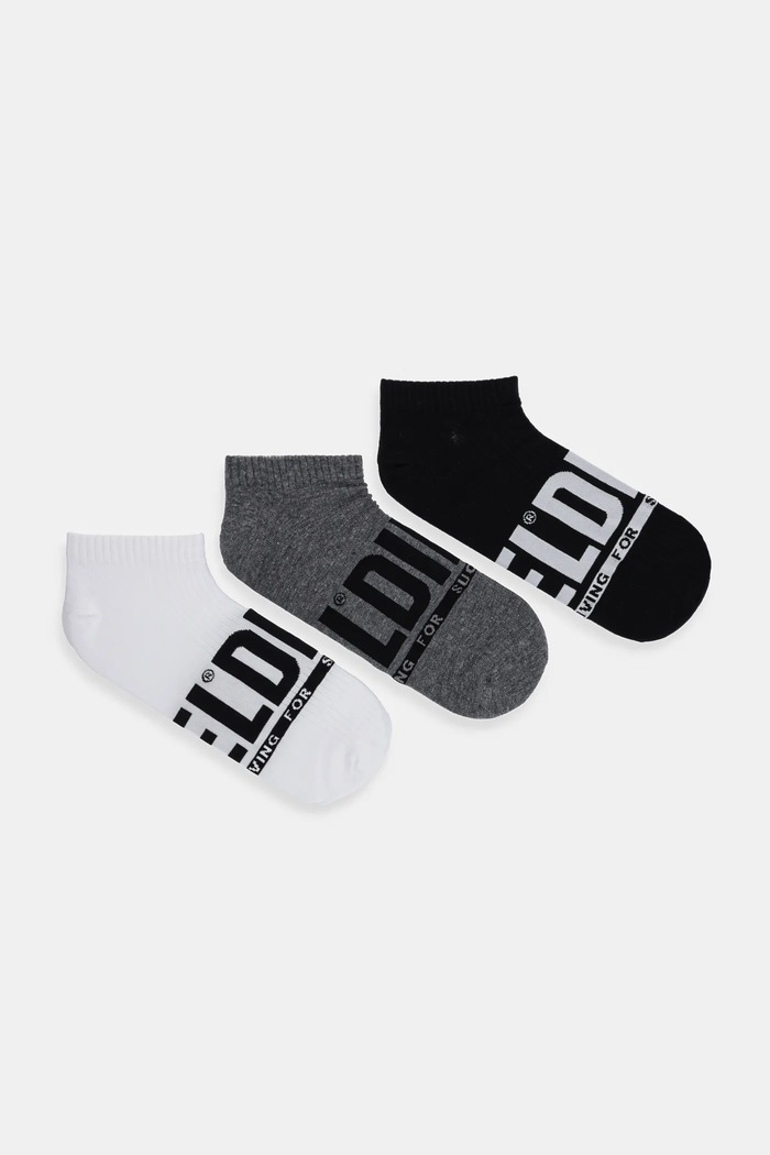 Ponožky Diesel SKM-GOST-THREEPACK SOCKS 3-pak krátke ponožky viacfarebná 00SI8H.0EGBH