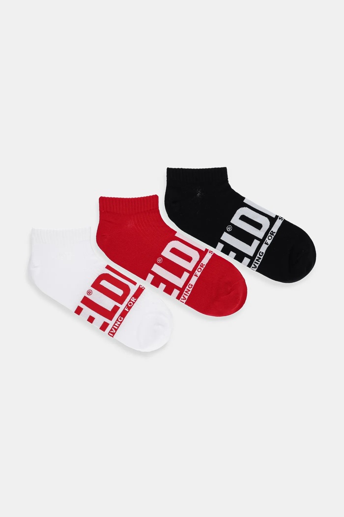 Ponožky Diesel SKM-GOST-THREEPACK SOCKS 3-pak krátke ponožky viacfarebná 00SI8H.0EGBH