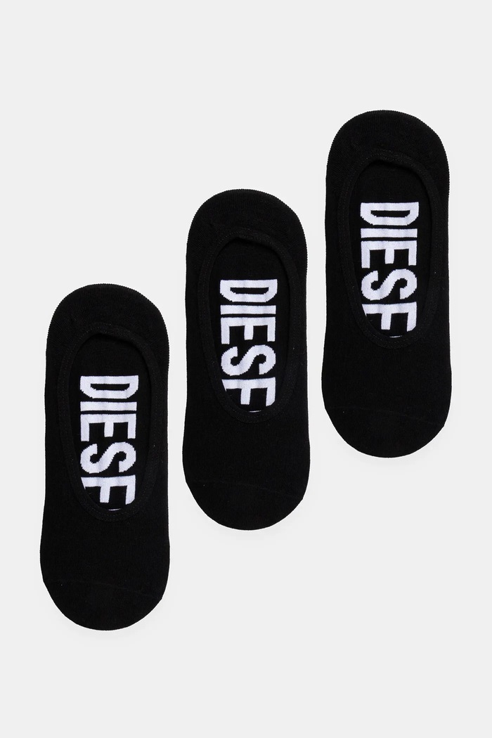 Ponožky Diesel SKM-HIDEPAT-THREEPACK SOCKS 3-pak krátke ponožky čierna A17884.0IQAS