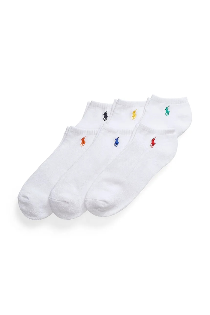 Κάλτσες Polo Ralph Lauren 6-pack κοντές κάλτσες λευκό 449799739