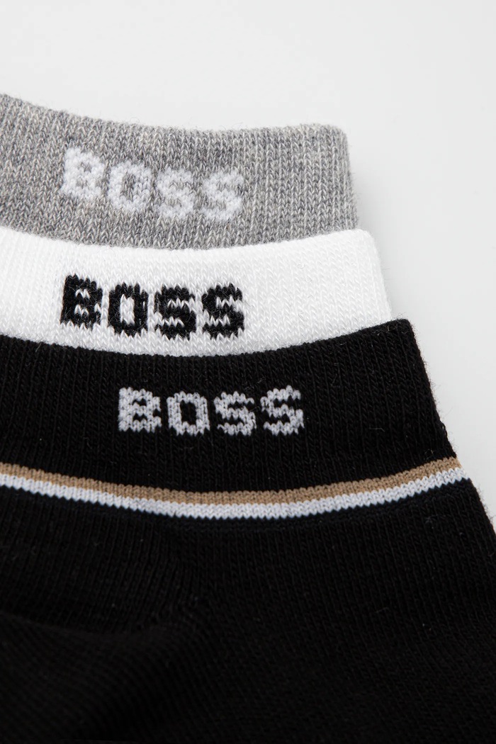 BOSS zokni 3 pár 50537527 fekete SS25