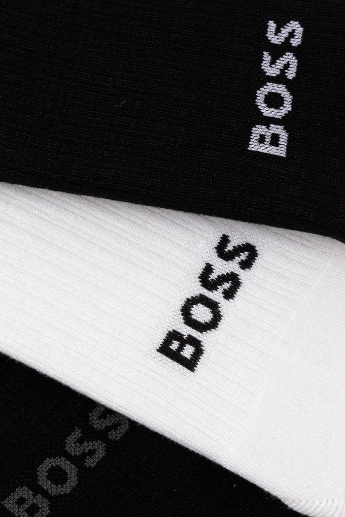 BOSS sosete 3-pack 50537551 alb SS25