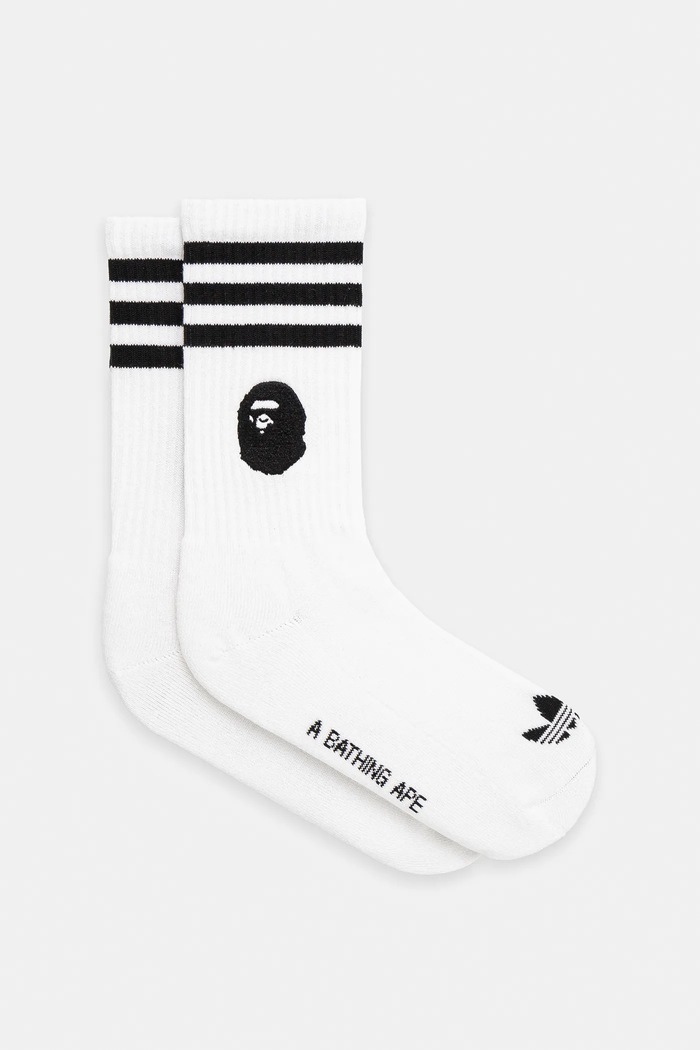 adidas Originals x BAPE SSTR PACK socks men's white color JN7124 JN7124