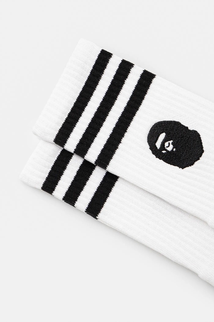 adidas Originals x BAPE SSTR PACK socks JN7124 men's white color JN7124
