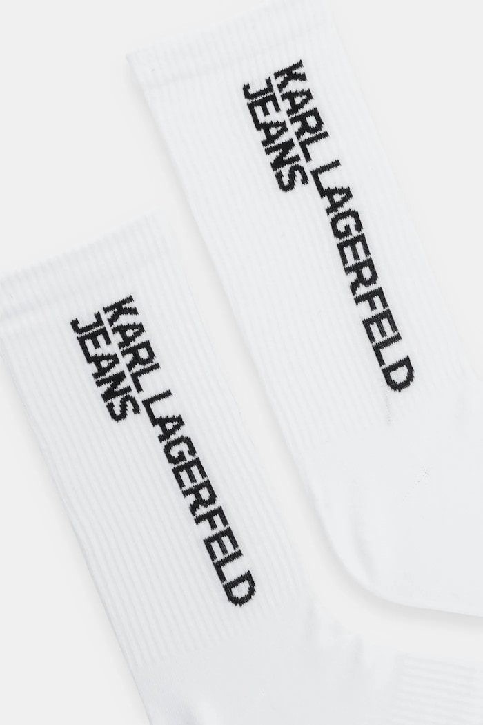 Ponožky Karl Lagerfeld Jeans 2-pak A1M47050 biela AA00