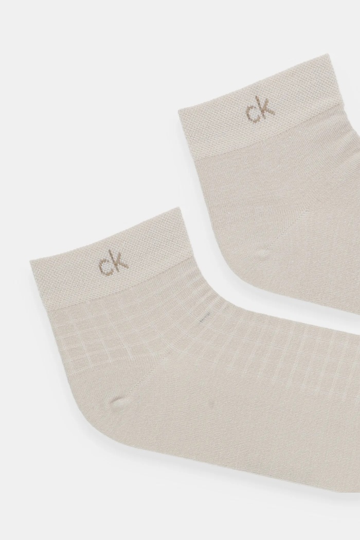 Calvin Klein skarpetki 2-pack 701231369 beżowy SS25