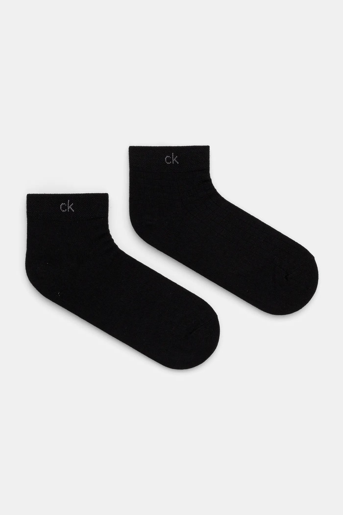 Ponožky Calvin Klein 2-pak dlhé ponožky čierna 701231369