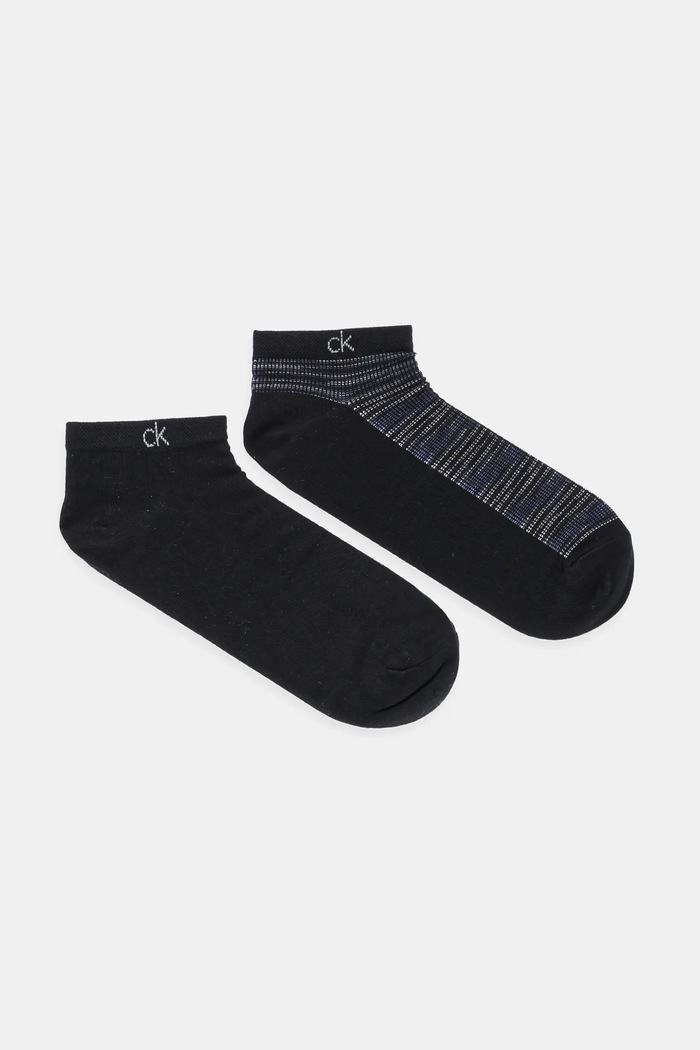 Чорапи Calvin Klein (2 чифта) изчистен черен 701232663