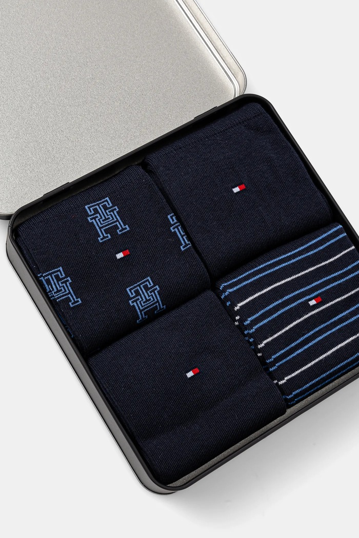 Odzież Tommy Hilfiger skarpetki 4-pack 701232605 granatowy