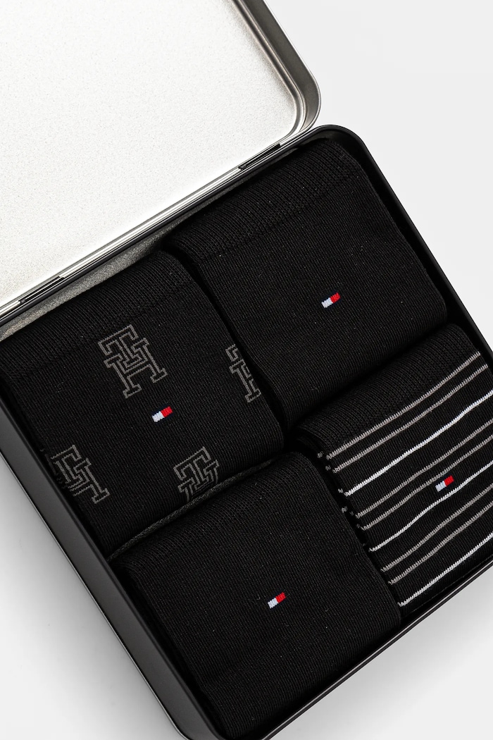 Ρούχα Κάλτσες Tommy Hilfiger 4-pack 701232605 μαύρο