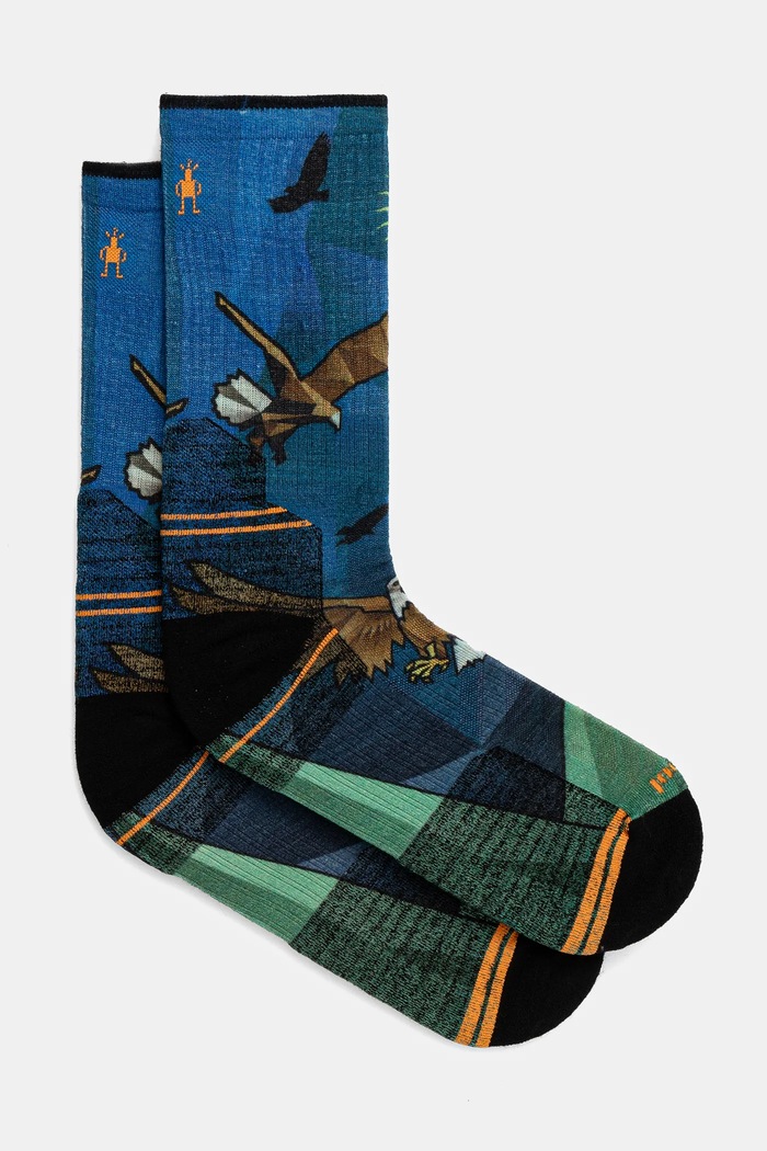 Smartwool Sosete Hike Eagle Print albastru SW002684